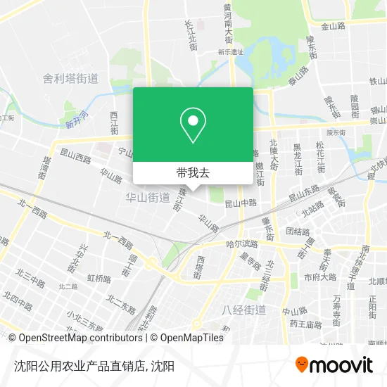 沈阳公用农业产品直销店地图