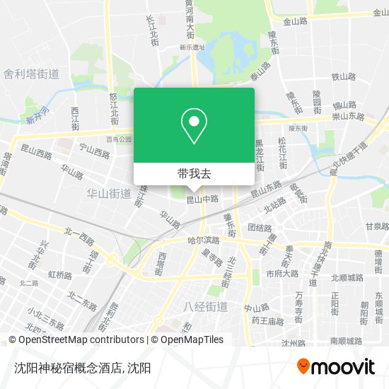 沈阳神秘宿概念酒店地图