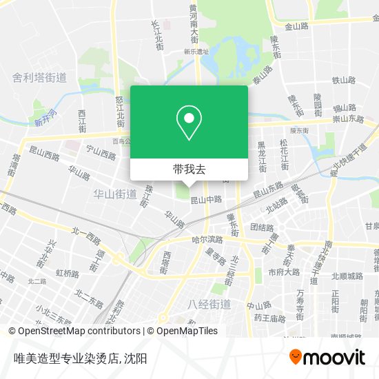 唯美造型专业染烫店地图