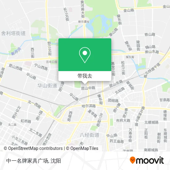 中一名牌家具广场地图