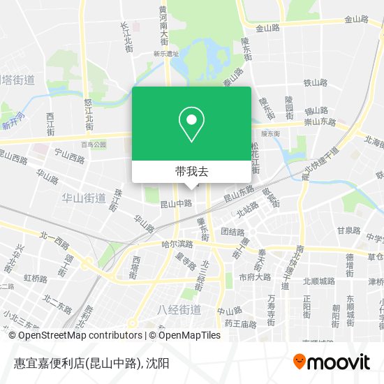 惠宜嘉便利店(昆山中路)地图