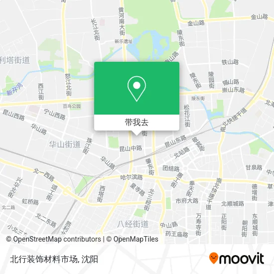 北行装饰材料市场地图