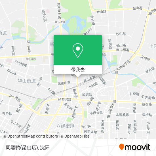 周黑鸭(昆山店)地图