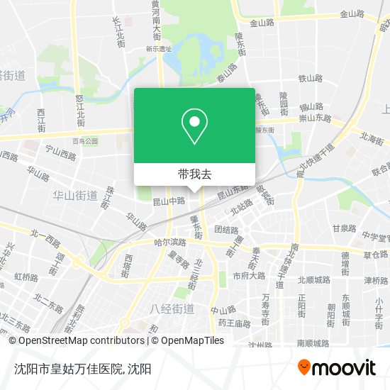 沈阳市皇姑万佳医院地图