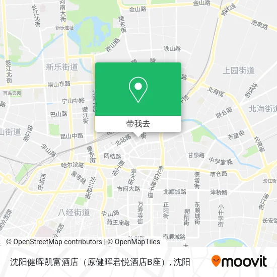 沈阳健晖凯富酒店（原健晖君悦酒店B座）地图