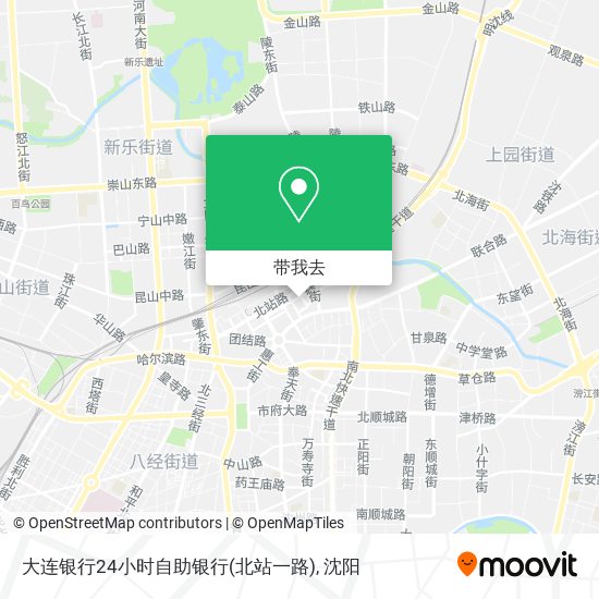 大连银行24小时自助银行(北站一路)地图