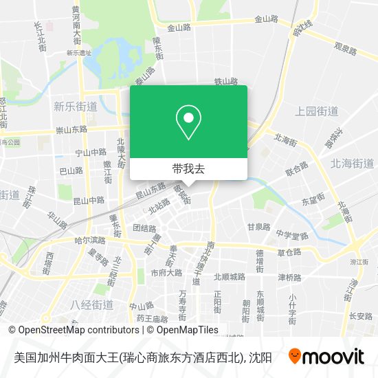 美国加州牛肉面大王(瑞心商旅东方酒店西北)地图