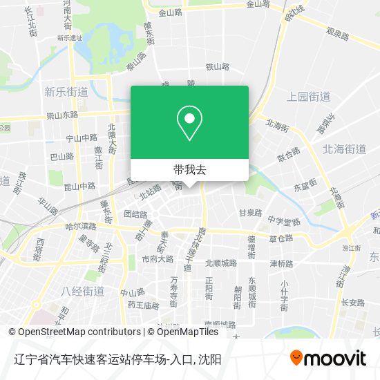 辽宁省汽车快速客运站停车场-入口地图