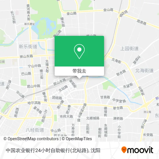 中国农业银行24小时自助银行(北站路)地图