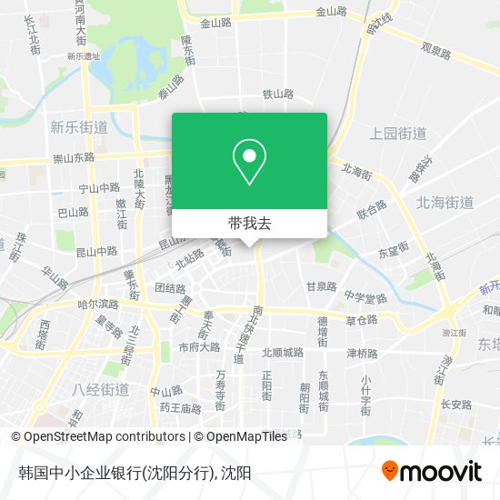 韩国中小企业银行(沈阳分行)地图