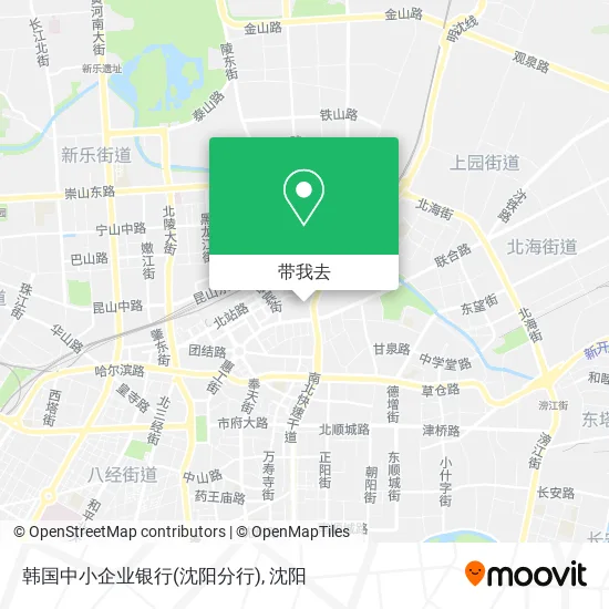 韩国中小企业银行(沈阳分行)地图