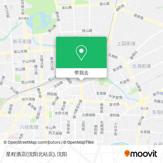 星程酒店(沈阳北站店)地图