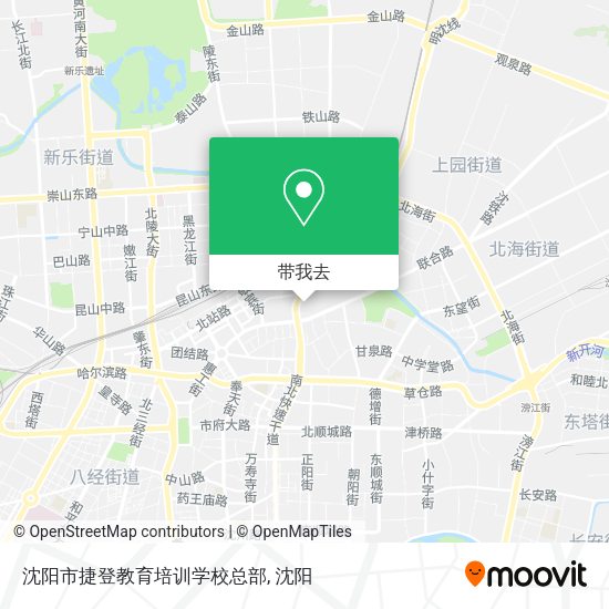 沈阳市捷登教育培训学校总部地图