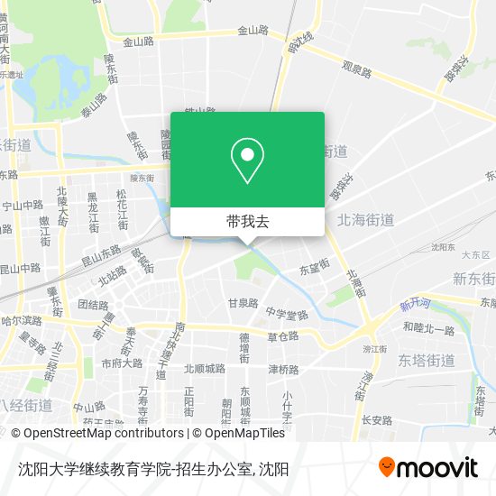 沈阳大学继续教育学院-招生办公室地图