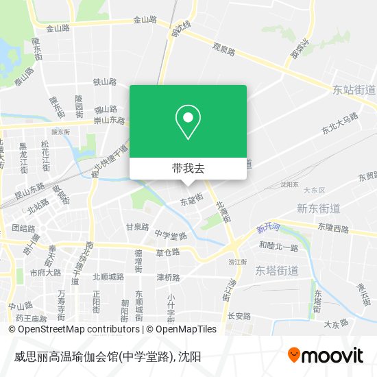 威思丽高温瑜伽会馆(中学堂路)地图