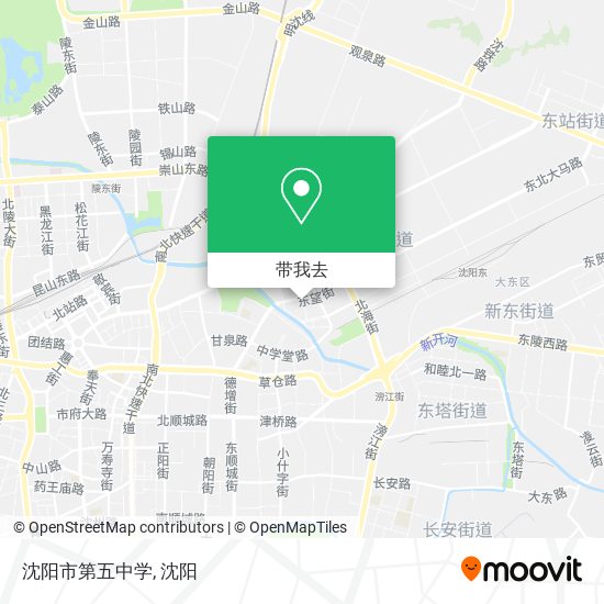 沈阳市第五中学地图