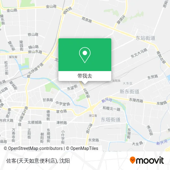佐客(天天如意便利店)地图