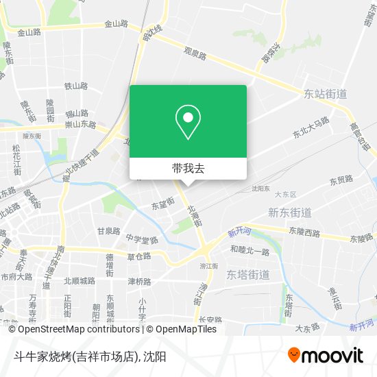 斗牛家烧烤(吉祥市场店)地图