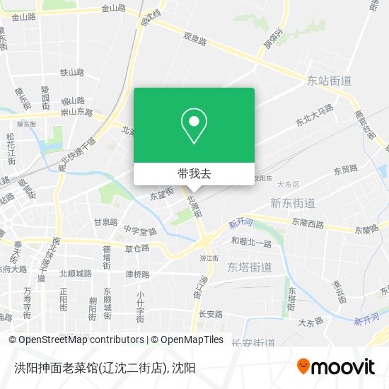 洪阳抻面老菜馆(辽沈二街店)地图