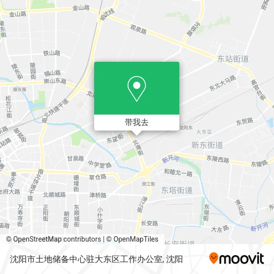 沈阳市土地储备中心驻大东区工作办公室地图