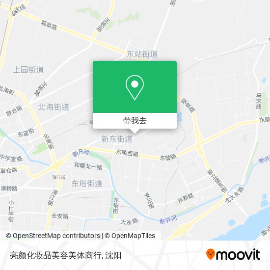 亮颜化妆品美容美体商行地图