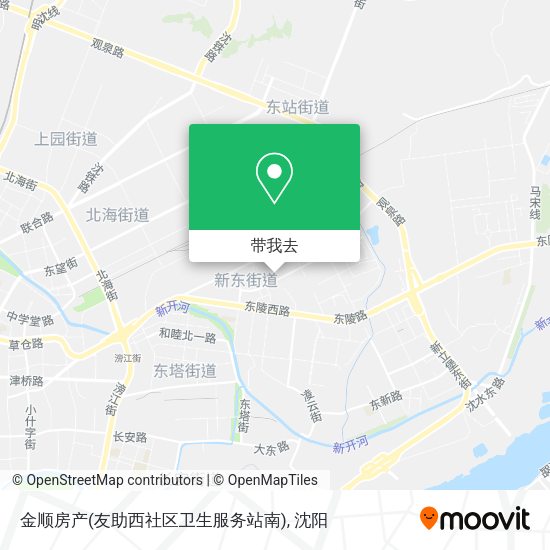 金顺房产(友助西社区卫生服务站南)地图