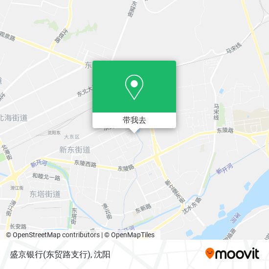 盛京银行(东贸路支行)地图