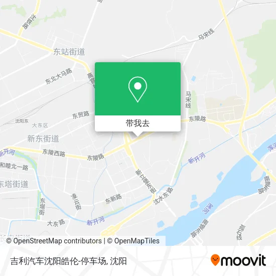 吉利汽车沈阳皓伦-停车场地图