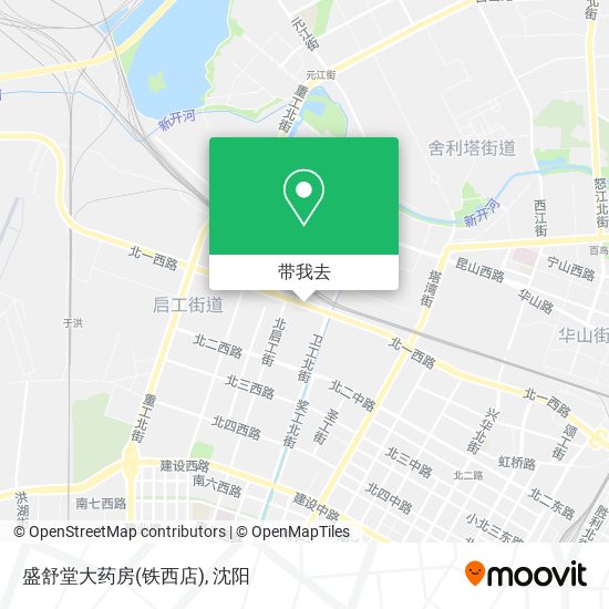 盛舒堂大药房(铁西店)地图
