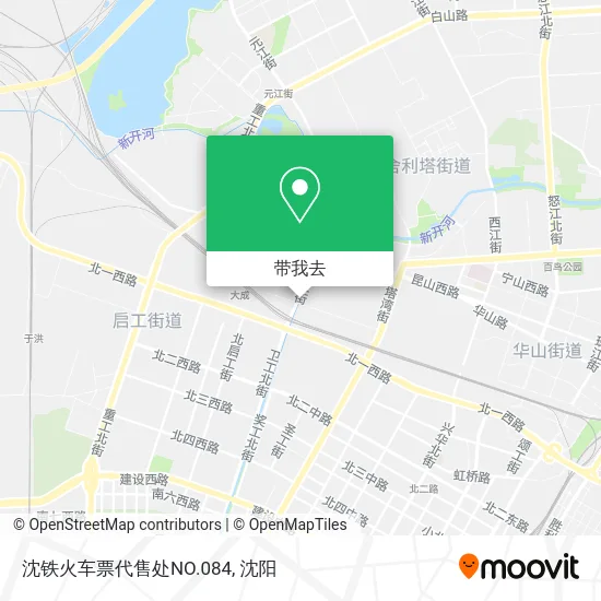 沈铁火车票代售处NO.084地图