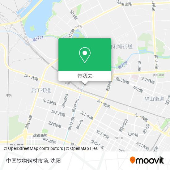 中国铁物钢材市场地图