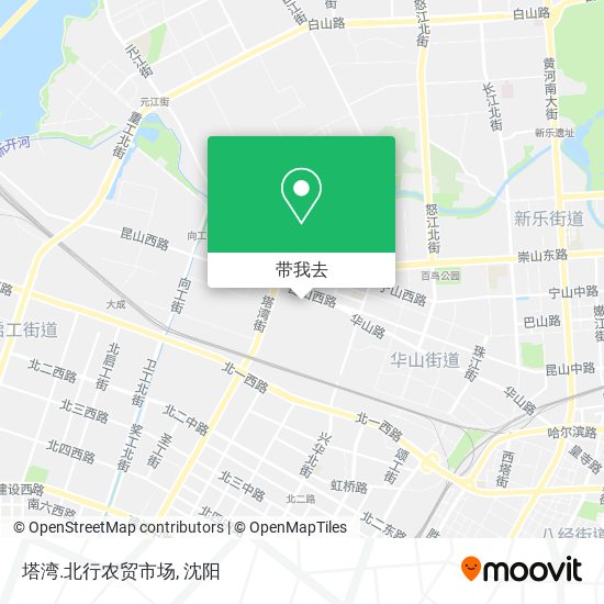 塔湾.北行农贸市场地图
