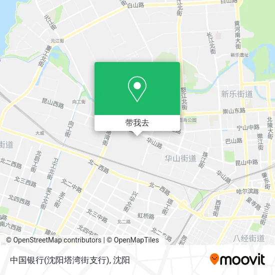 中国银行(沈阳塔湾街支行)地图