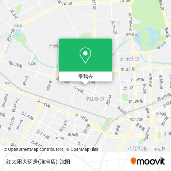 红太阳大药房(淮河店)地图