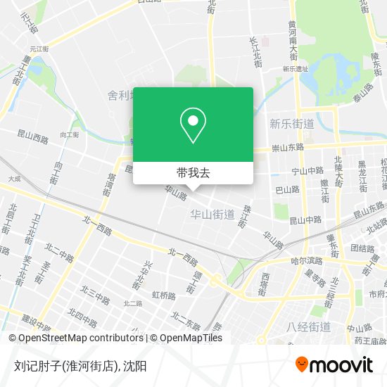 刘记肘子(淮河街店)地图