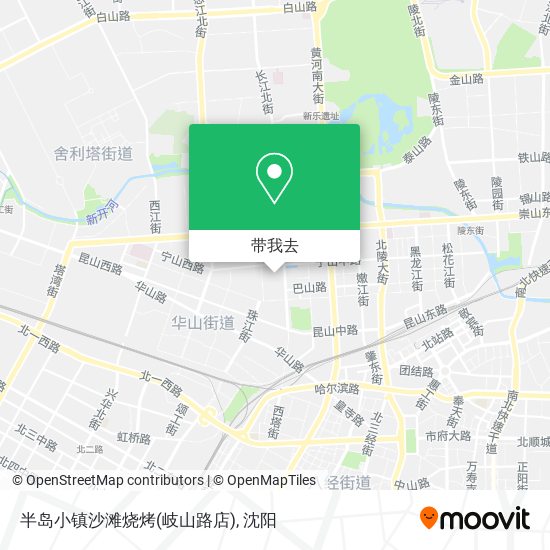 半岛小镇沙滩烧烤(岐山路店)地图