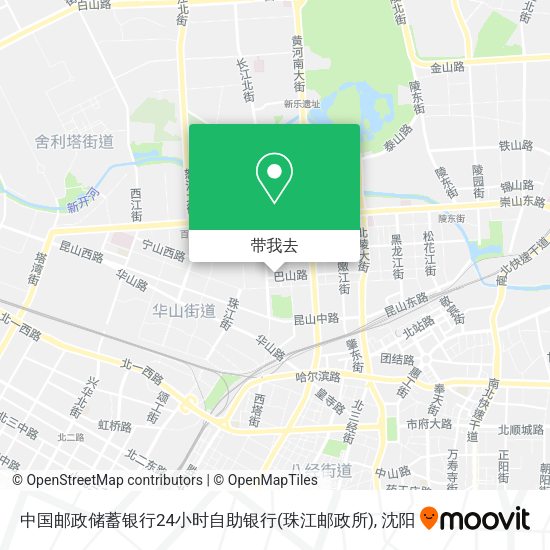 中国邮政储蓄银行24小时自助银行(珠江邮政所)地图