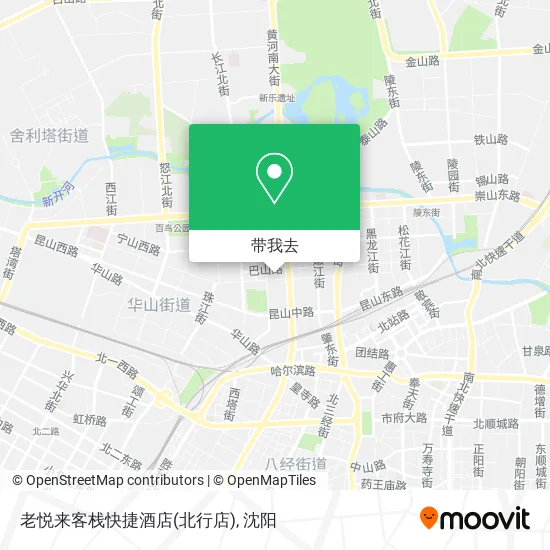 老悦来客栈快捷酒店(北行店)地图
