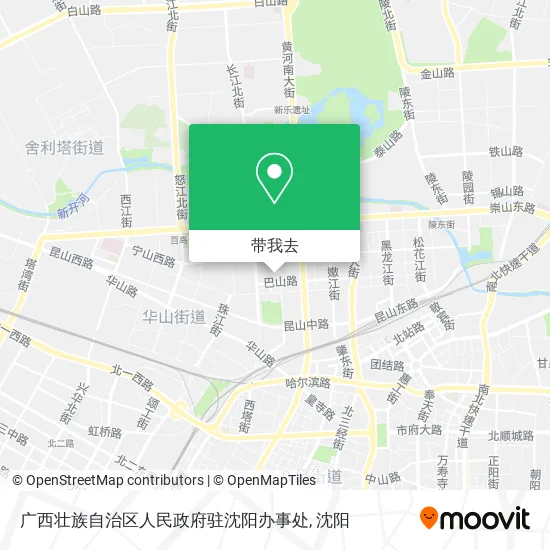 广西壮族自治区人民政府驻沈阳办事处地图