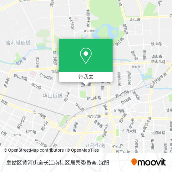 皇姑区黄河街道长江南社区居民委员会地图
