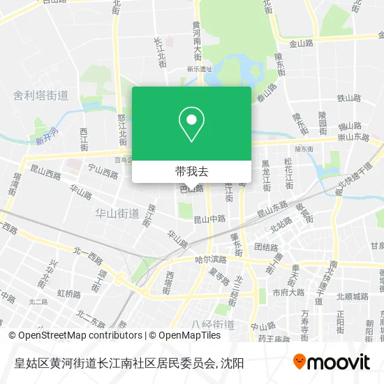 皇姑区黄河街道长江南社区居民委员会地图