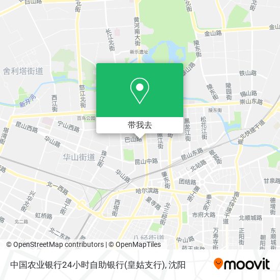 中国农业银行24小时自助银行(皇姑支行)地图