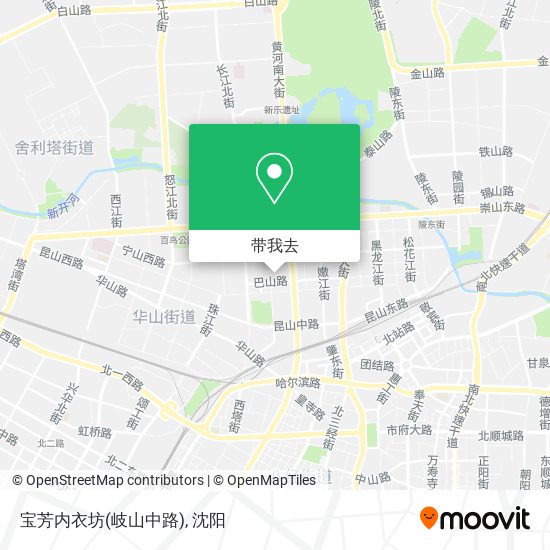 宝芳内衣坊(岐山中路)地图
