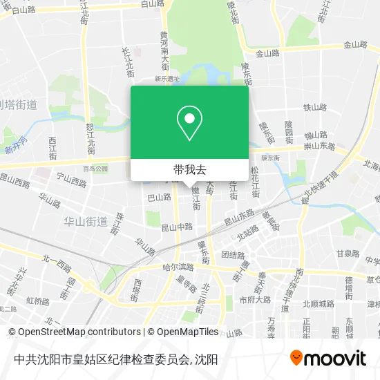 中共沈阳市皇姑区纪律检查委员会地图