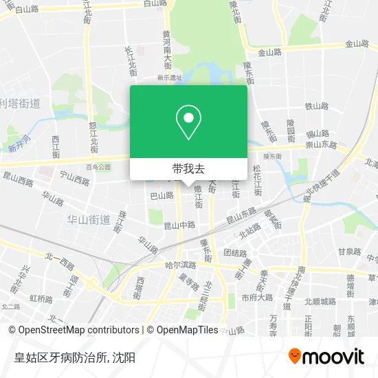 皇姑区牙病防治所地图
