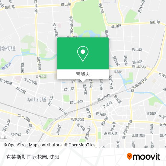 克莱斯勒国际花园地图