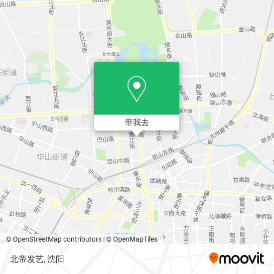 北帝发艺地图