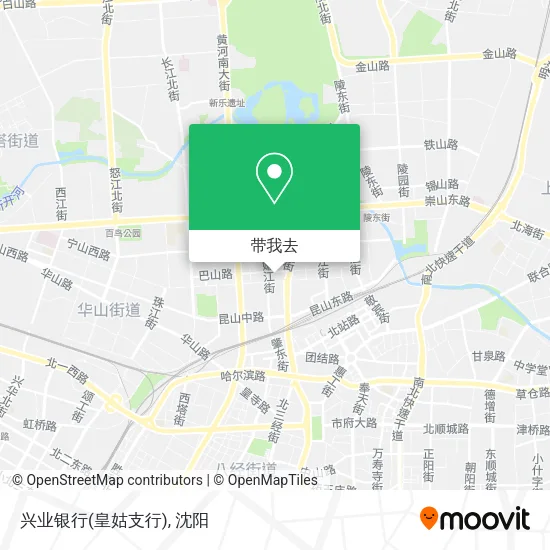 兴业银行(皇姑支行)地图