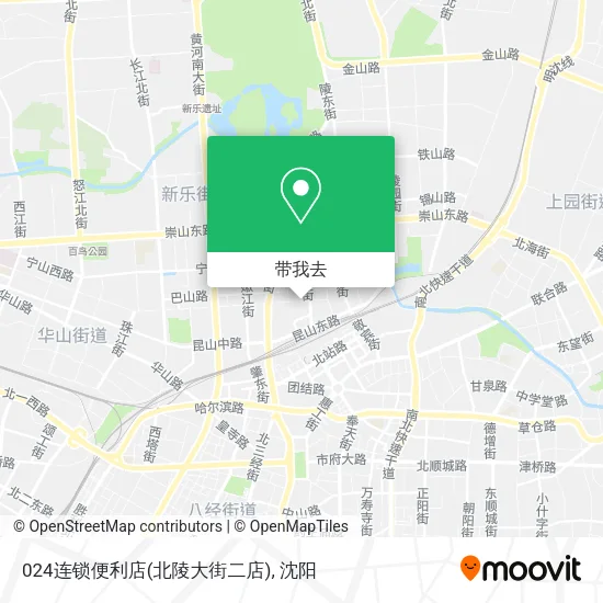 024连锁便利店(北陵大街二店)地图