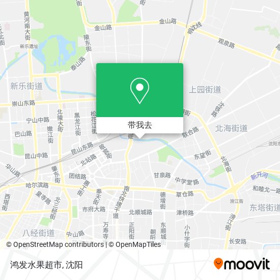 鸿发水果超市地图